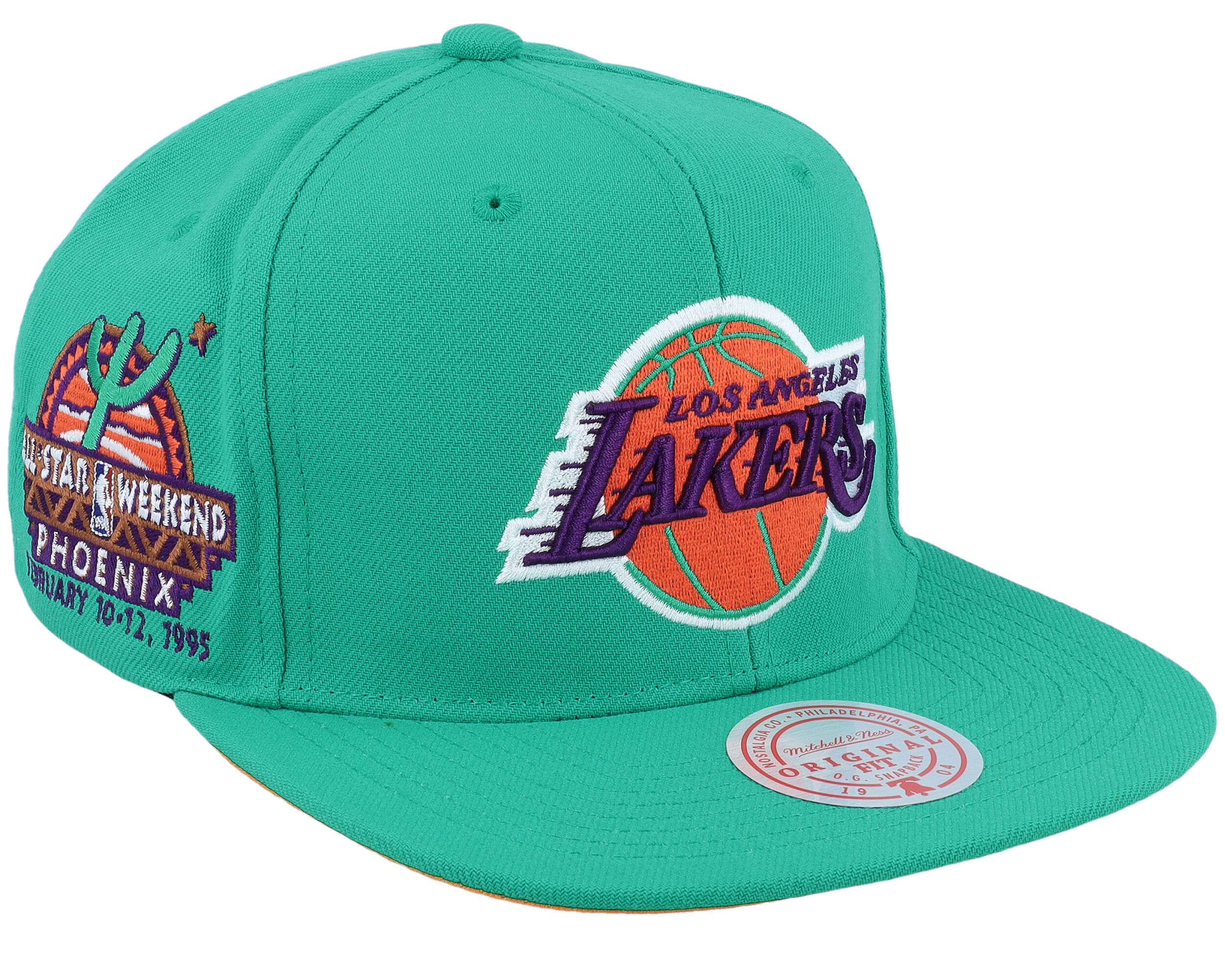 Men's Mitchell & Ness Yellow/Teal Los Angeles Lakers Iced Tea Lemonade Snapback Hat