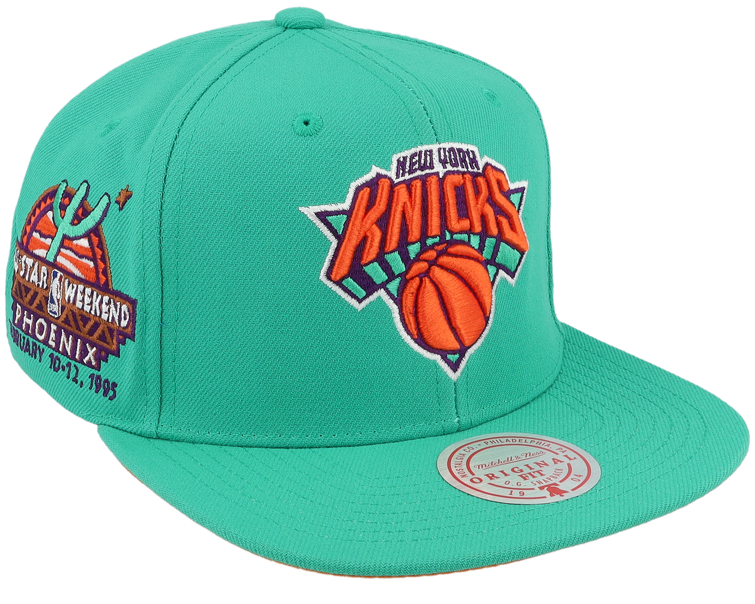 New York Knicks Desert Green Teal Snapback | Hatstoreworld.com