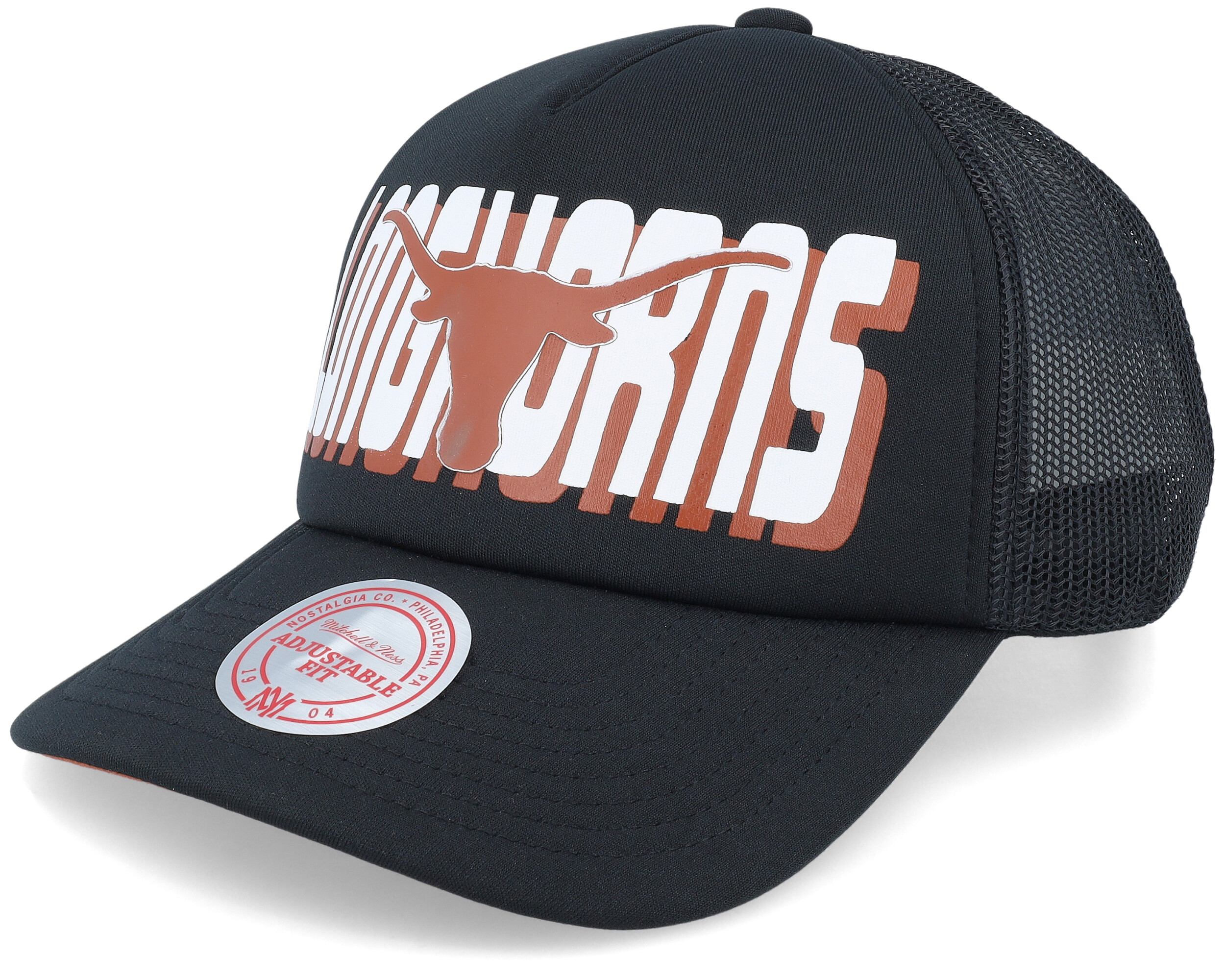 鬼フェード 90s PROCLUB ロンT アセンブルドインメキシコ Texas Longhorns Billboard Black Trucker | Hatstoreworld.com