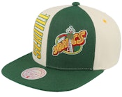Seattle Supersonics Pop Panel Hwc Off White/Green Snapback