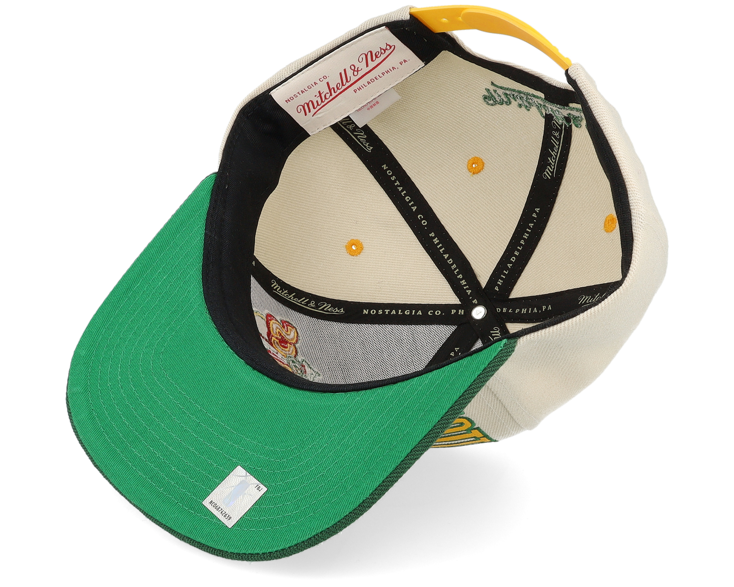 Seattle Supersonics Pop Panel Hwc Off White/Green Snapback