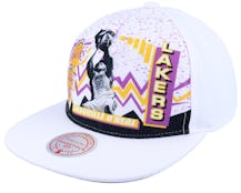 Los Angeles Lakers 90's Playa Shaquille O'neal White Snapback - Mitchell & Ness