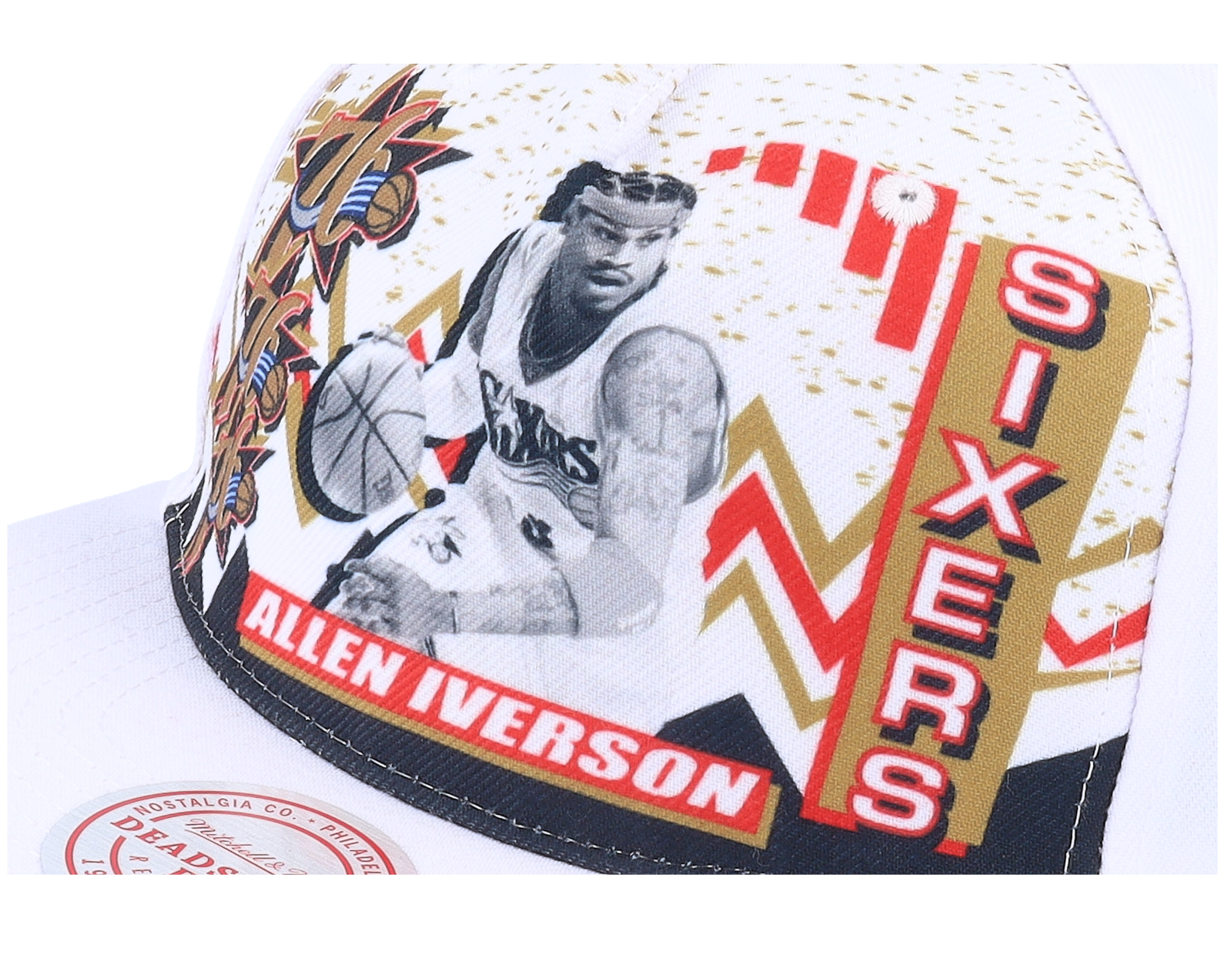 Philadelphia 76ers 90's Playa Allen Iverson White SnapbackHatstore.pt