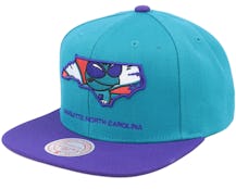 Charlotte Hornets Team Insider Teal/Purple Snapback - Mitchell & Ness
