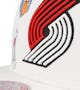Portland Trail Blazers Hand Drawn White Snapback - Mitchell & Ness