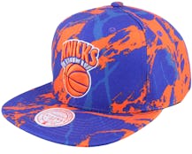 New York Knicks Down For All Blue Snapback - Mitchell & Ness