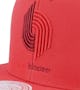 Portland Trail Blazers Monochromatic Red Snapback - Mitchell & Ness