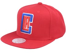 Los Angeles Clippers Team Ground 2.0 Red Snapback - Mitchell & Ness