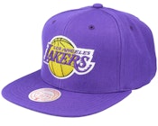 Los Angeles Lakers Team Ground 2.0 Purple Snapback