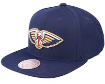 New Orleans Pelicans Team Ground 2.0 Blue Snapback - Mitchell & Ness