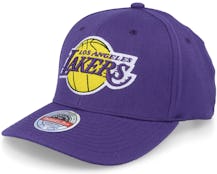 Los Angeles Lakers Team Ground 2.0 Stretch Purple Adjustable - Mitchell & Ness