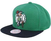 Boston Celtics Team 2 Tone 2.0 Green/Black Snapback - Mitchell & Ness