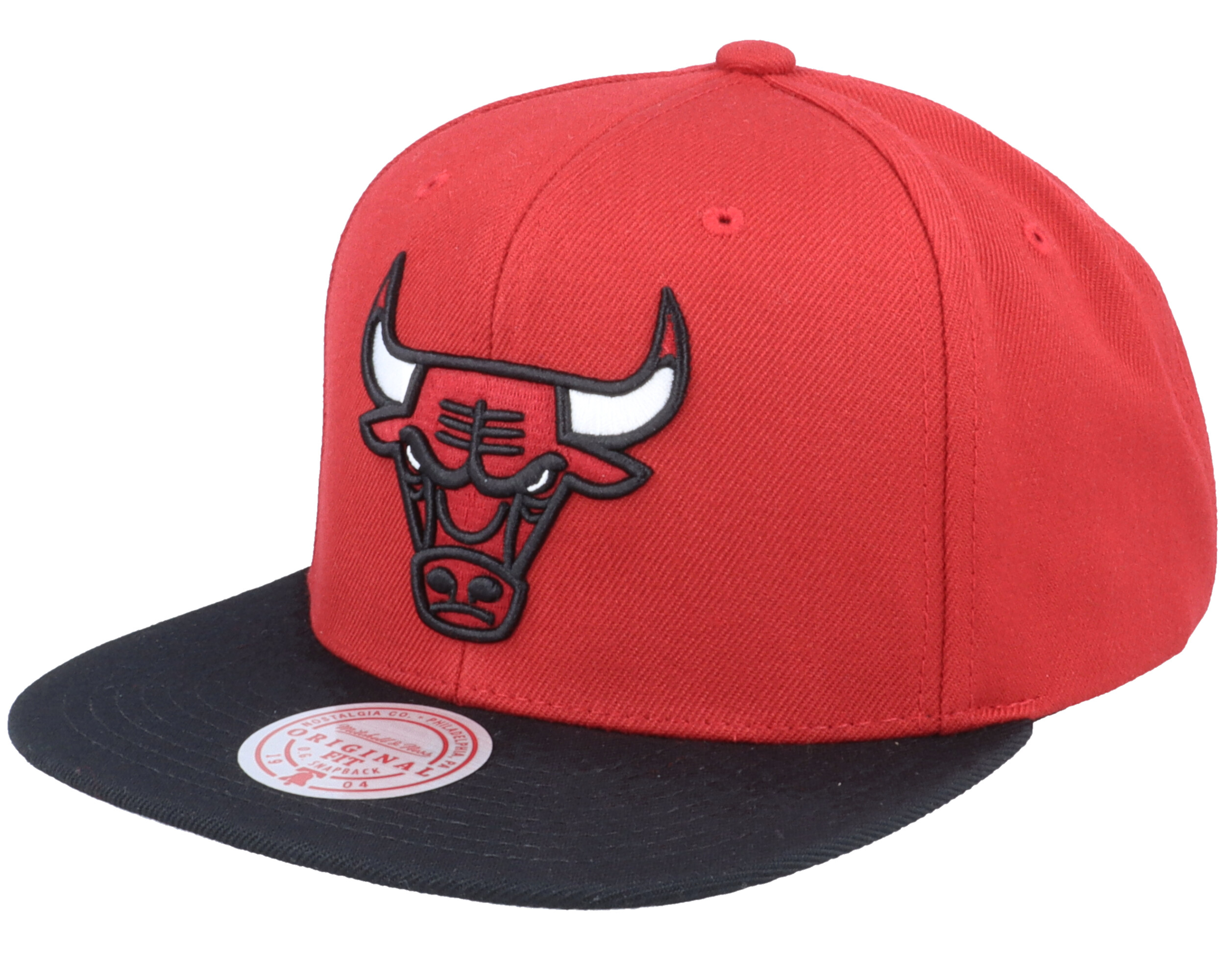 red and black chicago bulls snapback