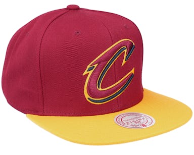 Cleveland Cavaliers Team 2 Tone 2.0 Red/Yellow Snapback - Mitchell & Ness