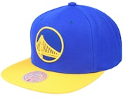 Golden State Warriors Team 2 Tone 2.0 Royal/Yellow Snapback