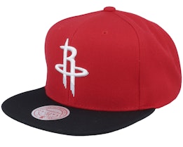 Houston Rockets Team 2 Tone 2.0 Red/Black Snapback - Mitchell & Ness