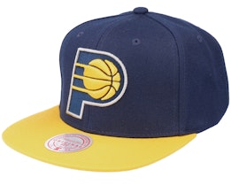 Indiana Pacers Team 2 Tone 2.0 Blue/Yellow Snapback - Mitchell & Ness