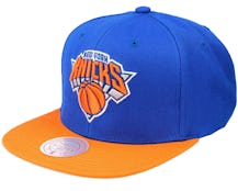 New York Knicks Team 2 Tone 2.0 Royal/Orange Snapback - Mitchell & Ness