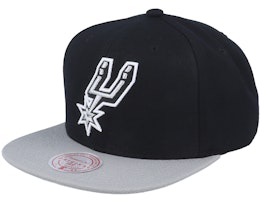 San Antonio Spurs Team 2 Tone 2.0 Black/Grey Snapback - Mitchell & Ness