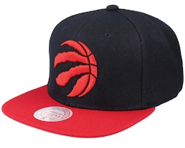 Toronto Raptors Team 2 Tone 2.0 Black/Red Snapback - Mitchell & Ness