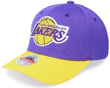 Los Angeles Lakers Team 2 Tone 2.0 Stretch Purple/Yellow Adjustable - Mitchell & Ness