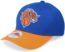 New York Knicks Team 2 Tone 2.0 Stretch Royal/Orange Adjustable - Mitchell & Ness