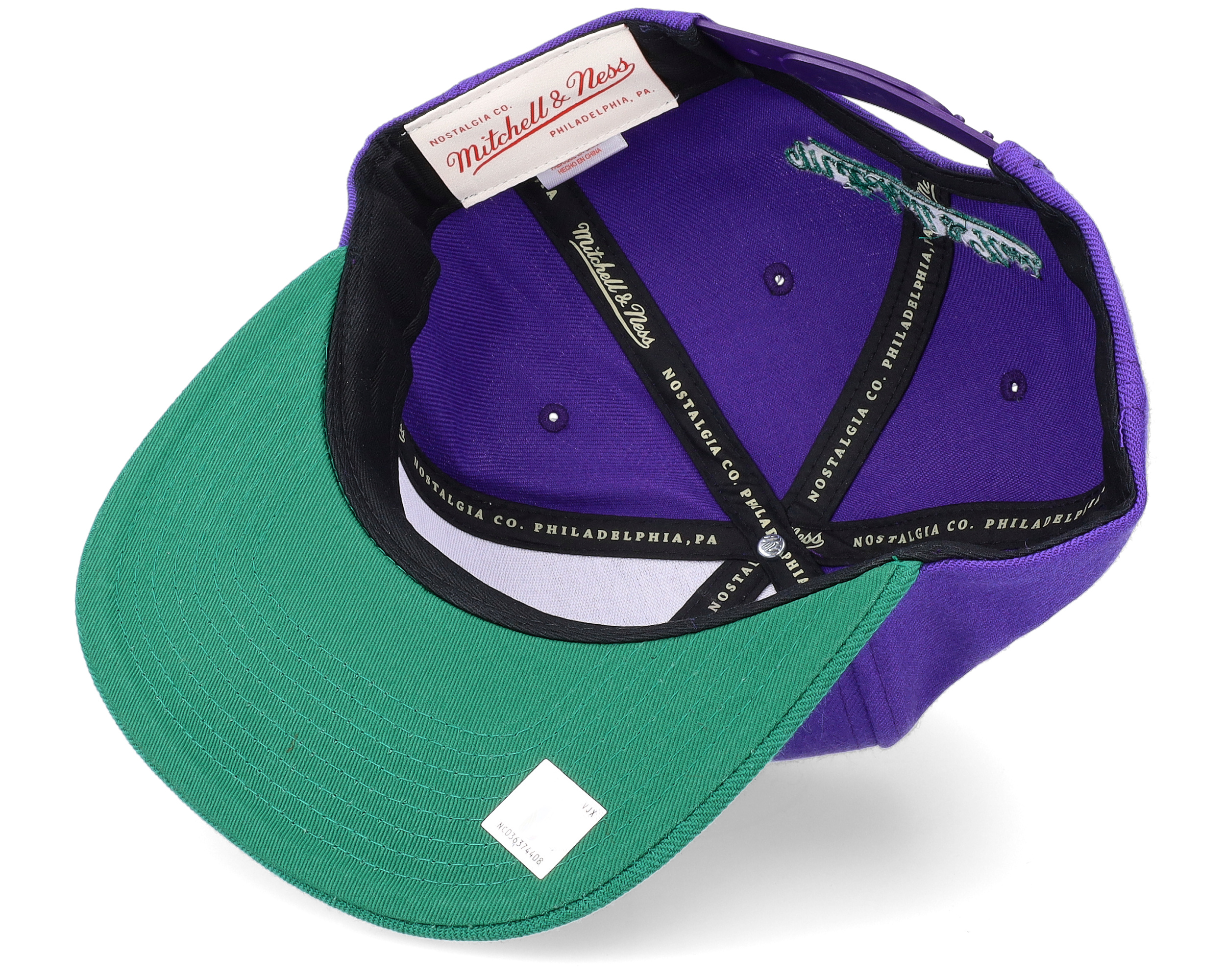 New Orleans Jazz Team 2 Tone Purple/Green Snapback | Hatstoreworld.com