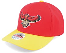 Atlanta Hawks Team 2 Tone 2.0 Red/Yellow Adjustable - Mitchell & Ness