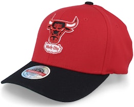 Chicago Bulls Team 2 Tone 2.0 Stretch Red/Black Adjustable - Mitchell & Ness