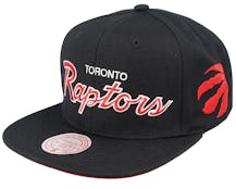 Toronto Raptors Team Script 2.0 Black Snapback - Mitchell & Ness