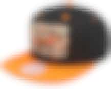 Denver Nuggets Shattered Black/Orange Snapback - Mitchell & Ness