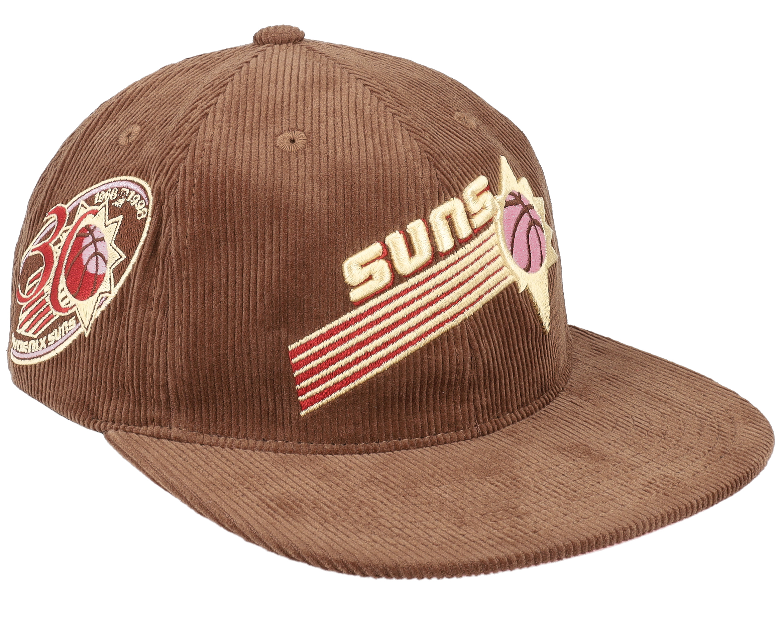 Men's Mitchell & Ness Black Phoenix Suns Custom Patch Snapback Hat