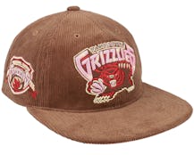 Vancouver Grizzlies Corduroy Manchester Deadstock Brown Snapback - Mitchell & Ness