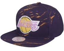 Los Angeles Lakers Down For All Purple Snapback - Mitchell & Ness