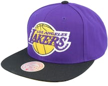 Los Angeles Lakers Core Basic Purple/Black Snapback - Mitchell & Ness