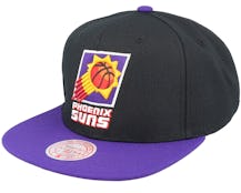 Phoenix Suns Core Basic Black/Purple Snapback - Mitchell & Ness