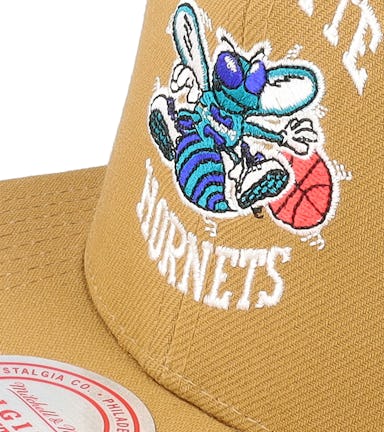 Charlotte Hornets Wheat Tc Tan Snapback - Mitchell & Ness