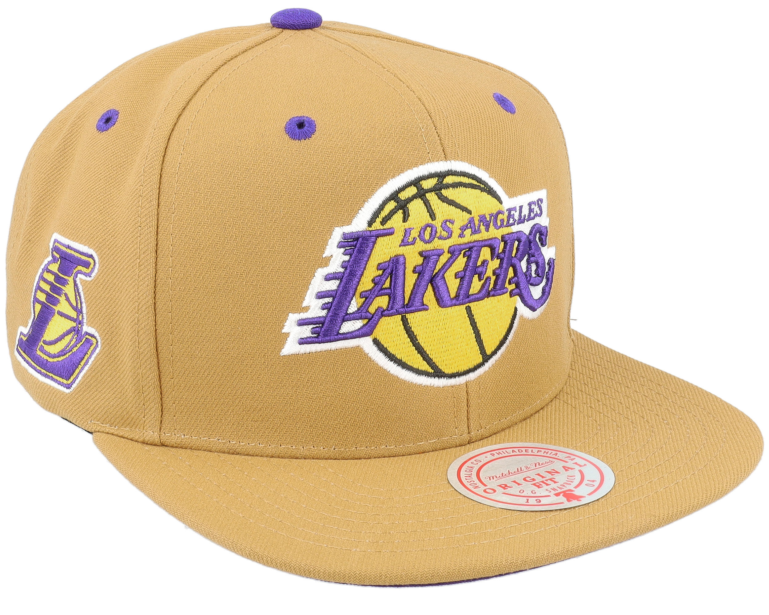 Los Angeles Lakers Wheat Tc Tan Snapback - Mitchell & Ness cap