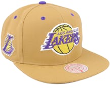 Los Angeles Lakers Wheat Tc Tan Snapback - Mitchell & Ness