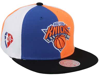 New York Knicks Team Era Pinwheel Orange/Black Snapback - Mitchell & Ness