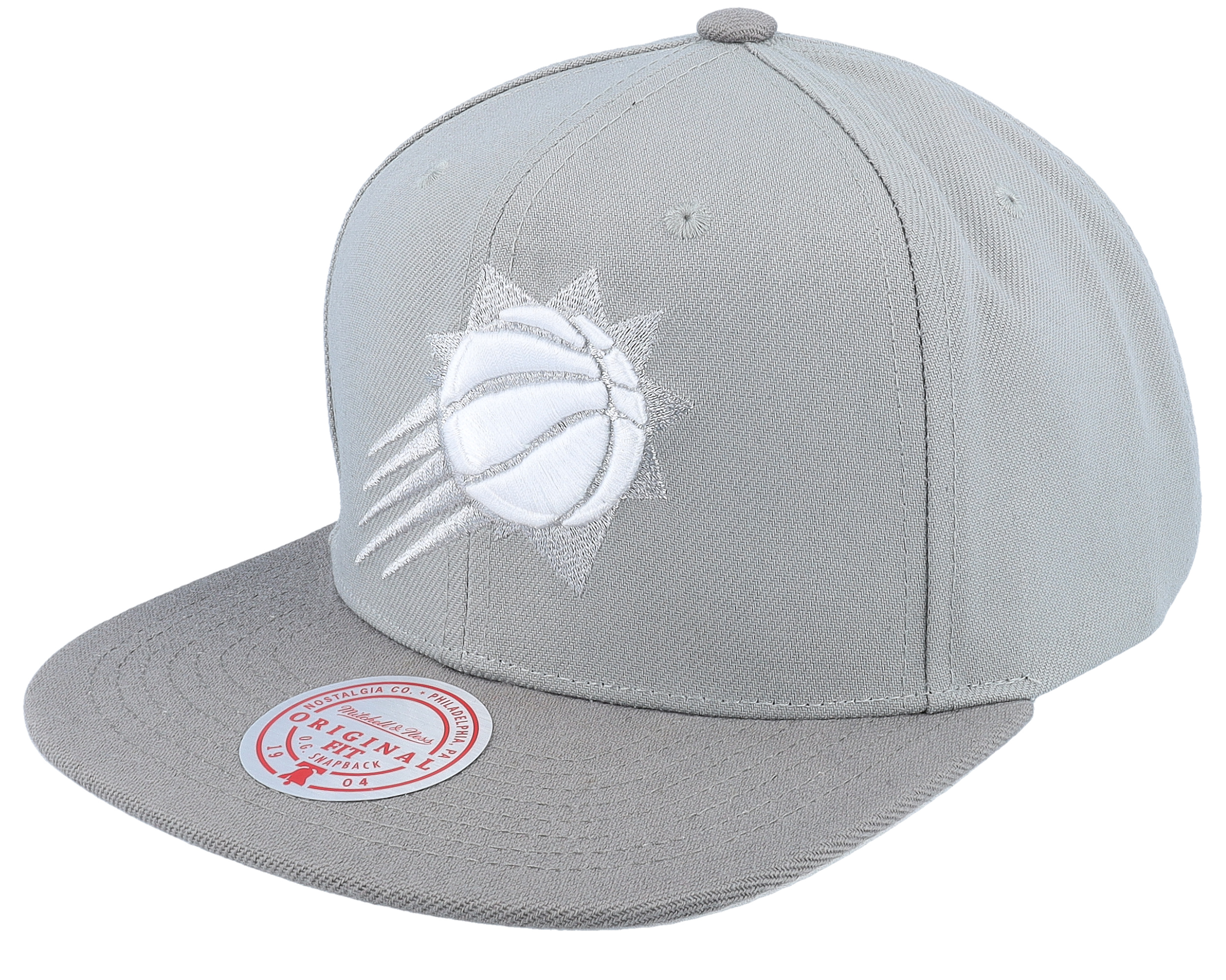 Phoenix Suns Mitchell & Ness x Lids Metallic Silver Snapback Hat - Gray