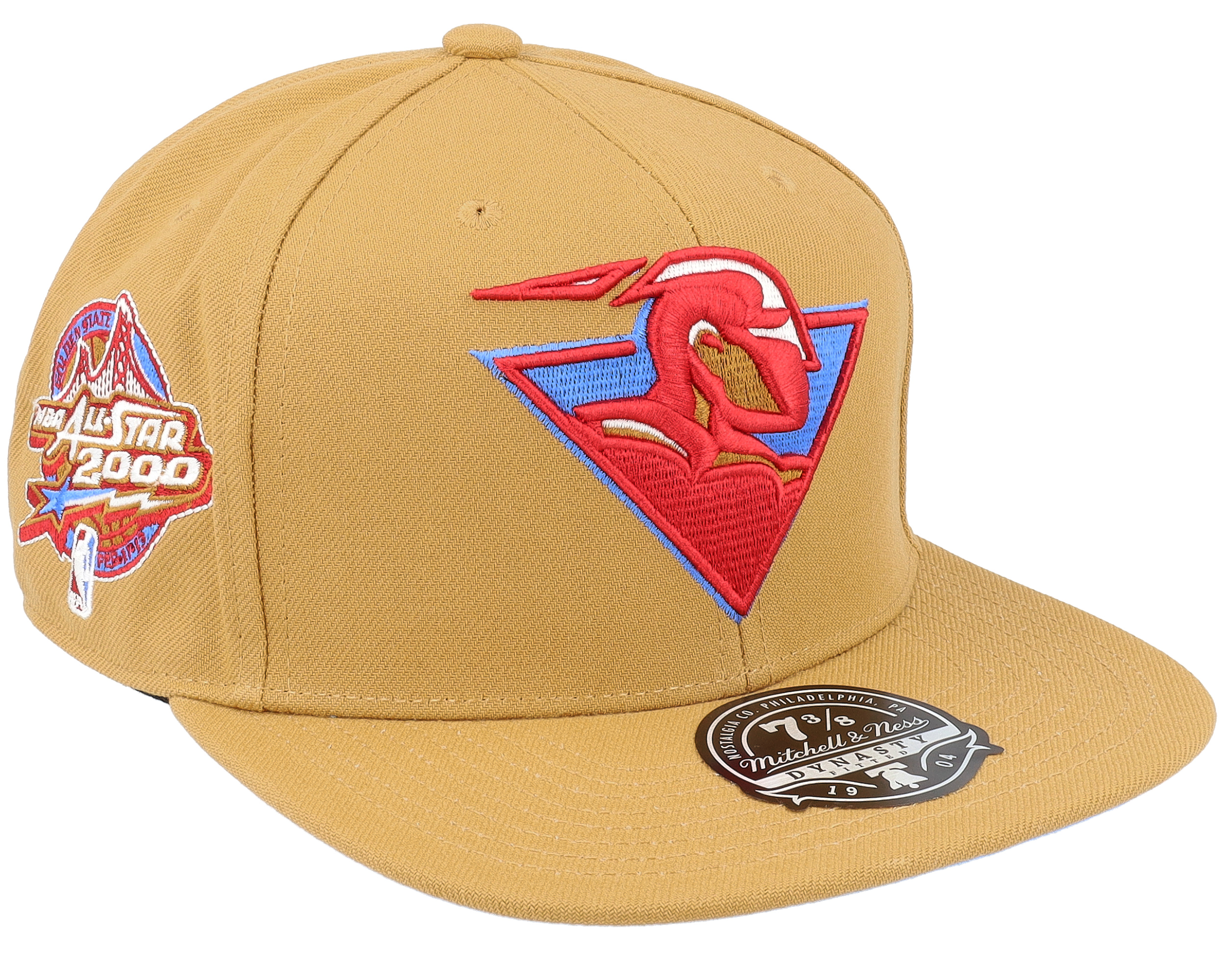 Mitchell & Ness - NBA Beige Fitted Cap - Golden State Warriors Sand and Sky Fitted Tan Fitted @ Hatstore