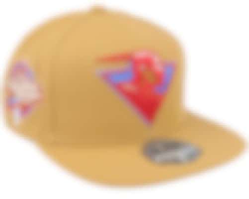Golden State Warriors Sand And Sky Fitted Tan Fitted - Mitchell & Ness