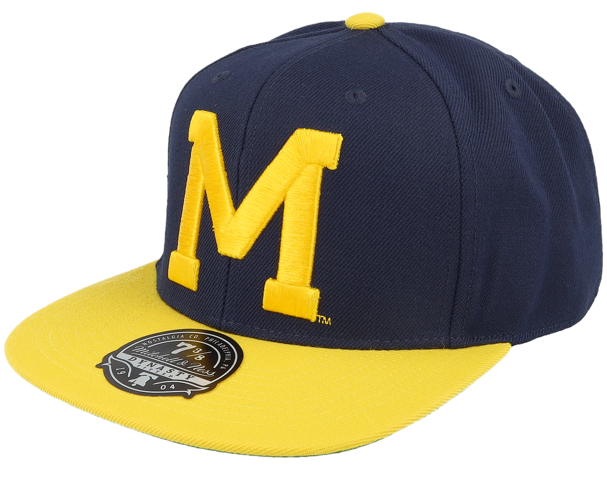 Michigan Wolverines Team 2 Tone 2.0 Fitted Navy/Yellow Snapback ...