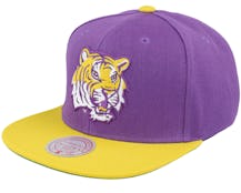 Louisiana State Tigers Team 2 Tone 2.0 Purple/Yellow Snapback - Mitchell & Ness