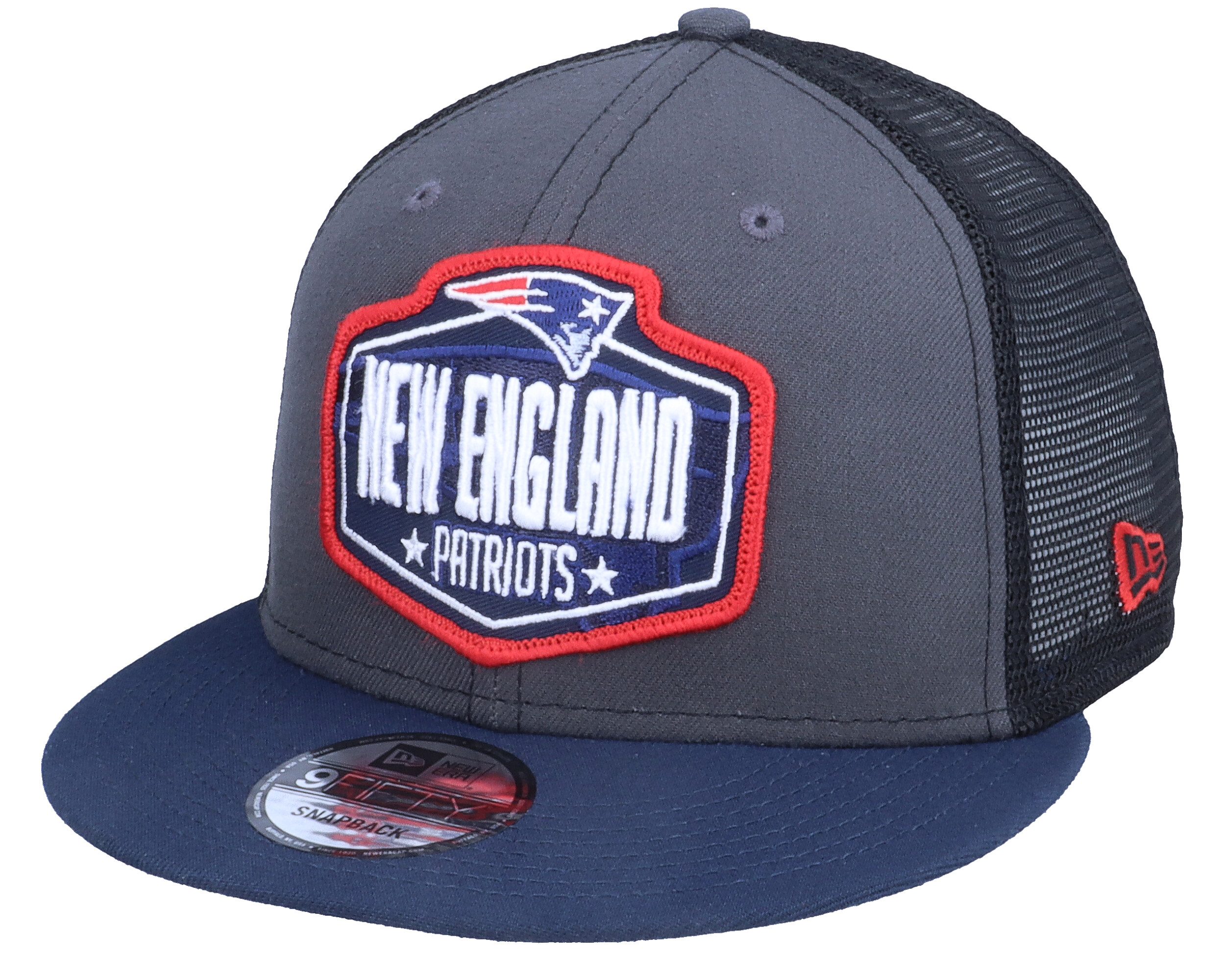 New England Patriots 9Fifty NFL21 Draft Dark Grey/Navy Trucker