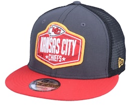 Kansas City Chiefs 9Fifty NFL21 Draft Dark Grey/Red Trucker - New Era