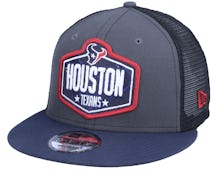 Houston Texans 9Fifty NFL21 Draft Dark Grey/Navy Trucker - New Era