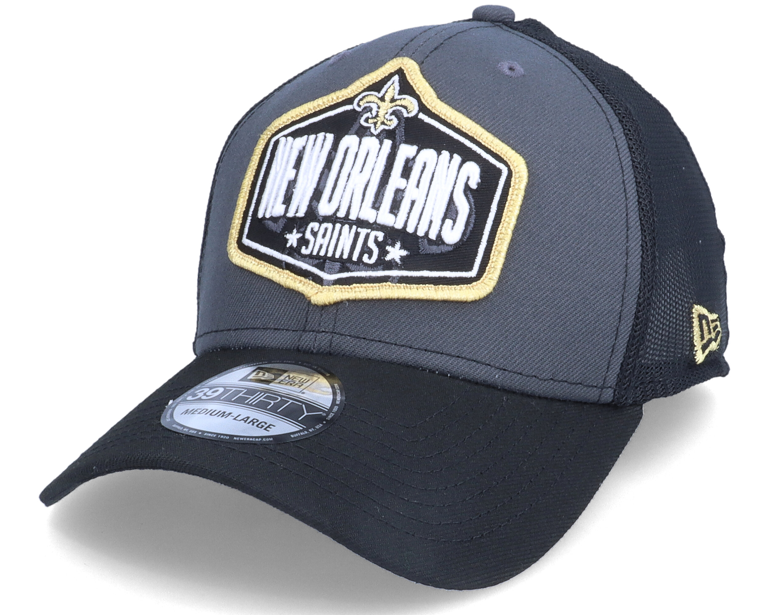 New Orleans Saints Draft 2017 Black Flexfit - New Era cap