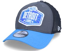 Detroit Lions 39Thirty NFL21 Draft Dark Grey/Blue Flexfit - New Era